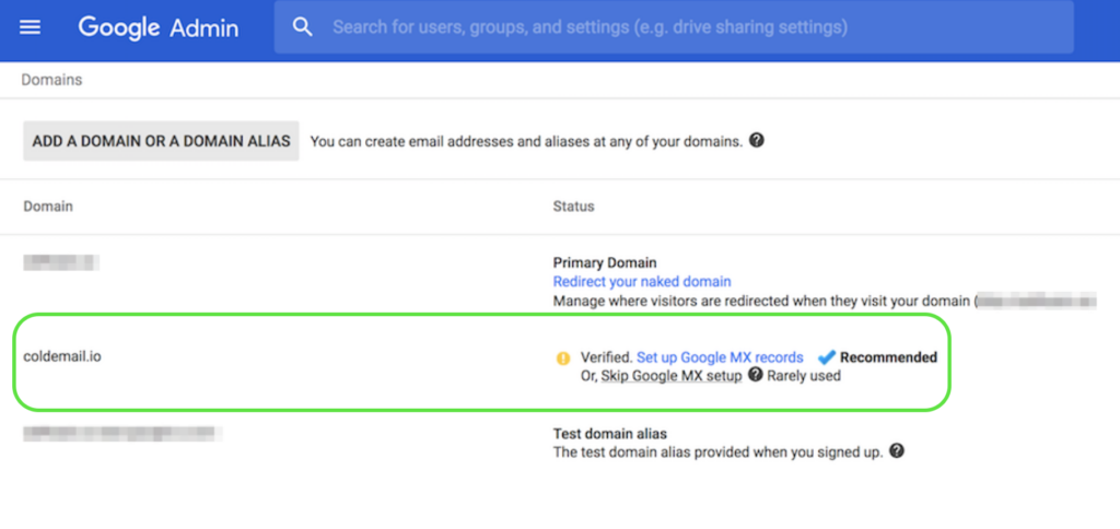 Verify Domain Google